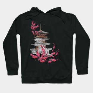 Pagode mit Sakura Hoodie